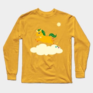 The Golden Unicorn of Glitter Poo Long Sleeve T-Shirt